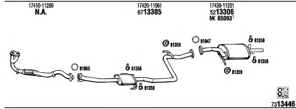 TO50865 WALKER Exhaust System