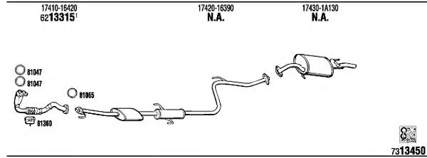 TO50893 WALKER Exhaust System