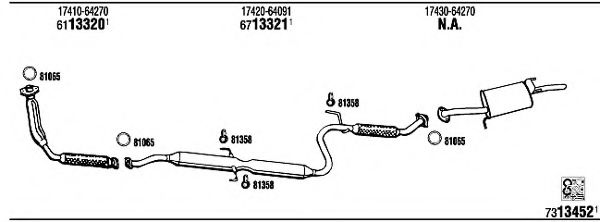 TO51115 WALKER Exhaust System