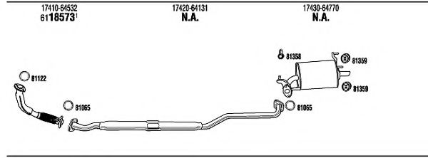 TO51117 WALKER Exhaust System