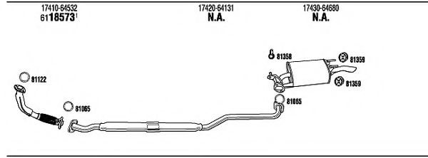TO51130 WALKER Exhaust System