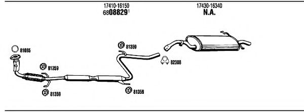 TO55955 WALKER Exhaust System