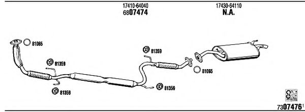 TO85807 WALKER Exhaust System