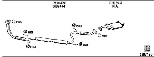TO85850 WALKER Exhaust System
