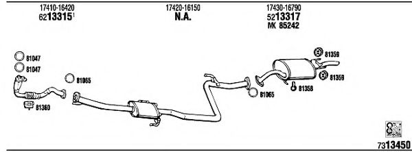 TO85860 WALKER Exhaust System