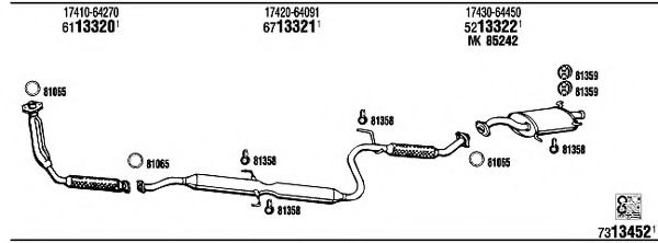 TO85903 WALKER Exhaust System