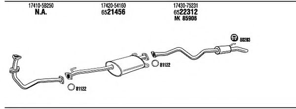 TO87021 WALKER Exhaust System