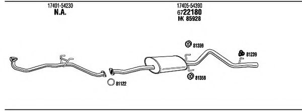 TO87819 WALKER Exhaust System