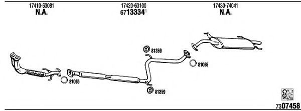 TO87946 WALKER Exhaust System