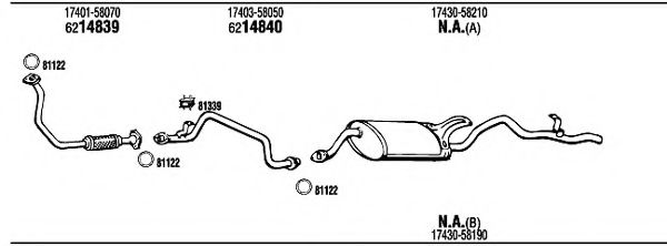 TO89004 WALKER Exhaust System Exhaust System