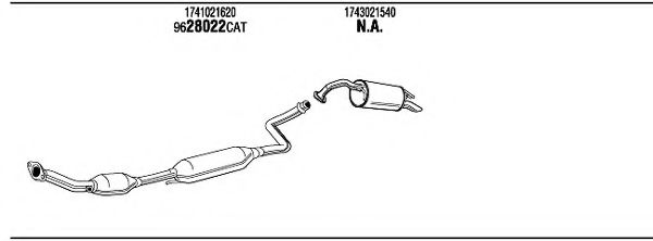 TOH17705 WALKER Exhaust System Exhaust System