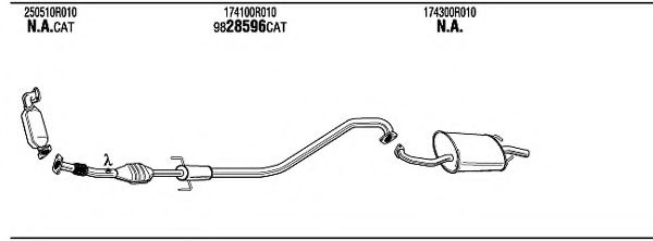 TOK19832A WALKER Exhaust System Exhaust System