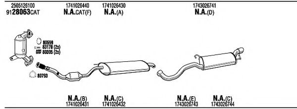 TOK34938A WALKER Exhaust System Exhaust System