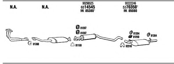 VH50942 WALKER Exhaust System Exhaust System