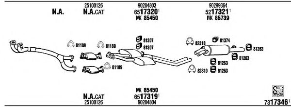 VH71534 WALKER Exhaust System