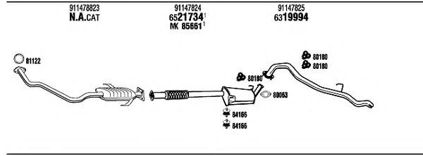 VH85006 WALKER Exhaust System