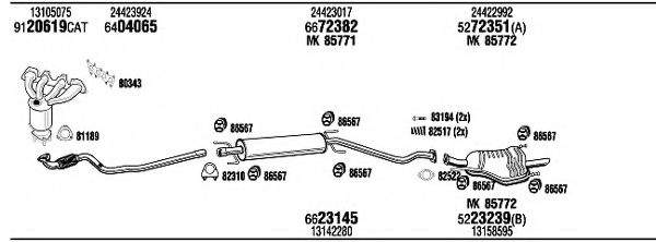 VHH17587A WALKER Exhaust System