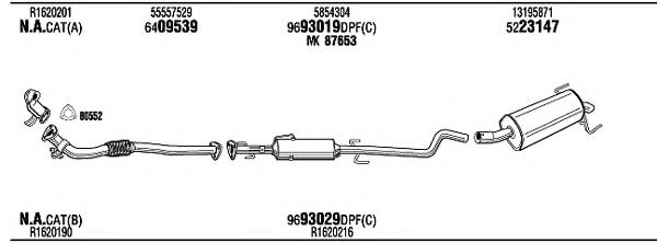 VHH28840BC WALKER Exhaust System