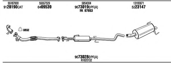 VHH28840BE WALKER Exhaust System