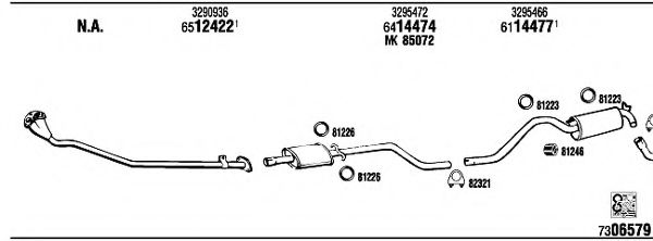 VO20201B WALKER Exhaust System Exhaust System