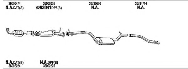 VOH19564A WALKER Exhaust System Exhaust System