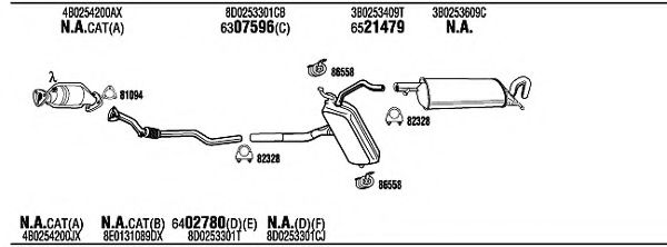 VWH07934 WALKER Exhaust System Exhaust System