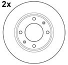 15321/2 MAPCO Brake System Brake Disc