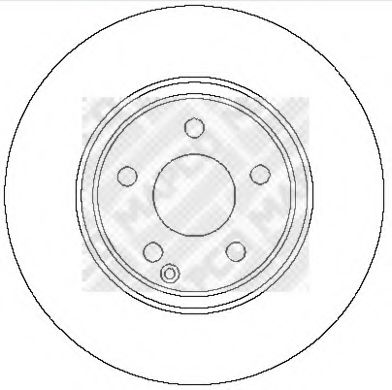 15812 MAPCO Brake System Brake Disc