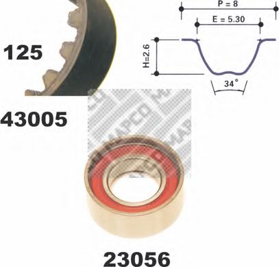 23005 MAPCO Timing Belt Kit