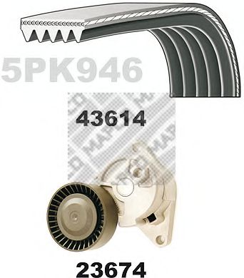 23614 MAPCO Shaft Seal, differential