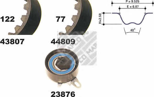 73809 MAPCO Wheel Bearing Kit