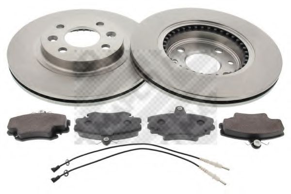47159 MAPCO Brake Set, disc brakes