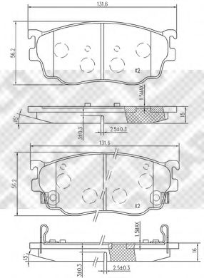6743 MAPCO Wheel Suspension Wheel Bearing Kit