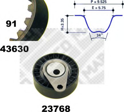 23630 MAPCO Brake System Brake Hose