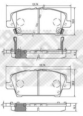 6843 MAPCO Wheel Bearing Kit