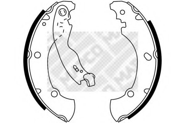 8138 MAPCO Cable, parking brake