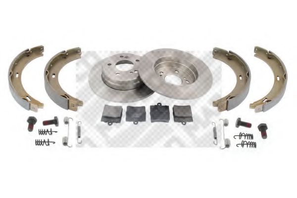47806/1 MAPCO Brake Set, disc brakes