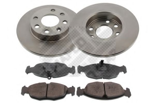 47751 MAPCO Brake Set, disc brakes