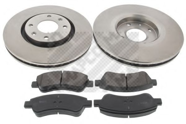 47458 MAPCO Brake Set, disc brakes