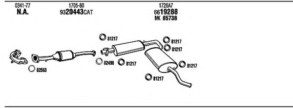 CI90026 FONOS Exhaust System Exhaust System