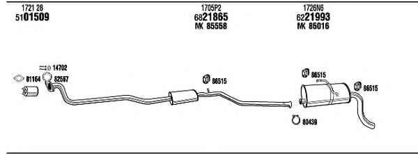 CIT15049 FONOS Exhaust System Exhaust System