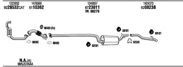 FOK18934AA FONOS Exhaust System Exhaust System