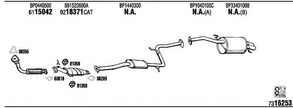 MA40044 FONOS Exhaust System