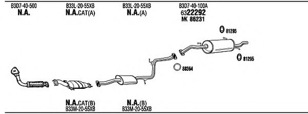 MA80314B FONOS Exhaust System Exhaust System