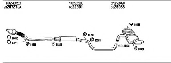 SEH28603A FONOS Exhaust System Exhaust System
