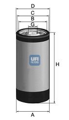 23.288.00 UFI Lubrication Oil Filter