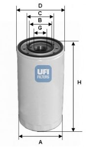 23.302.00 UFI Lubrication Oil Filter