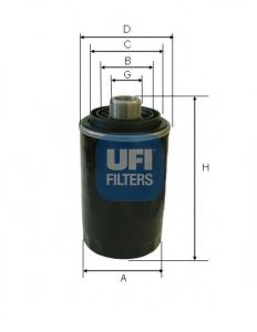 23.493.00 UFI Lubrication Oil Filter