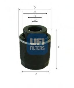 23.494.00 UFI Lubrication Oil Filter