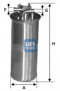 24.001.00 UFI Fuel Supply System Fuel filter